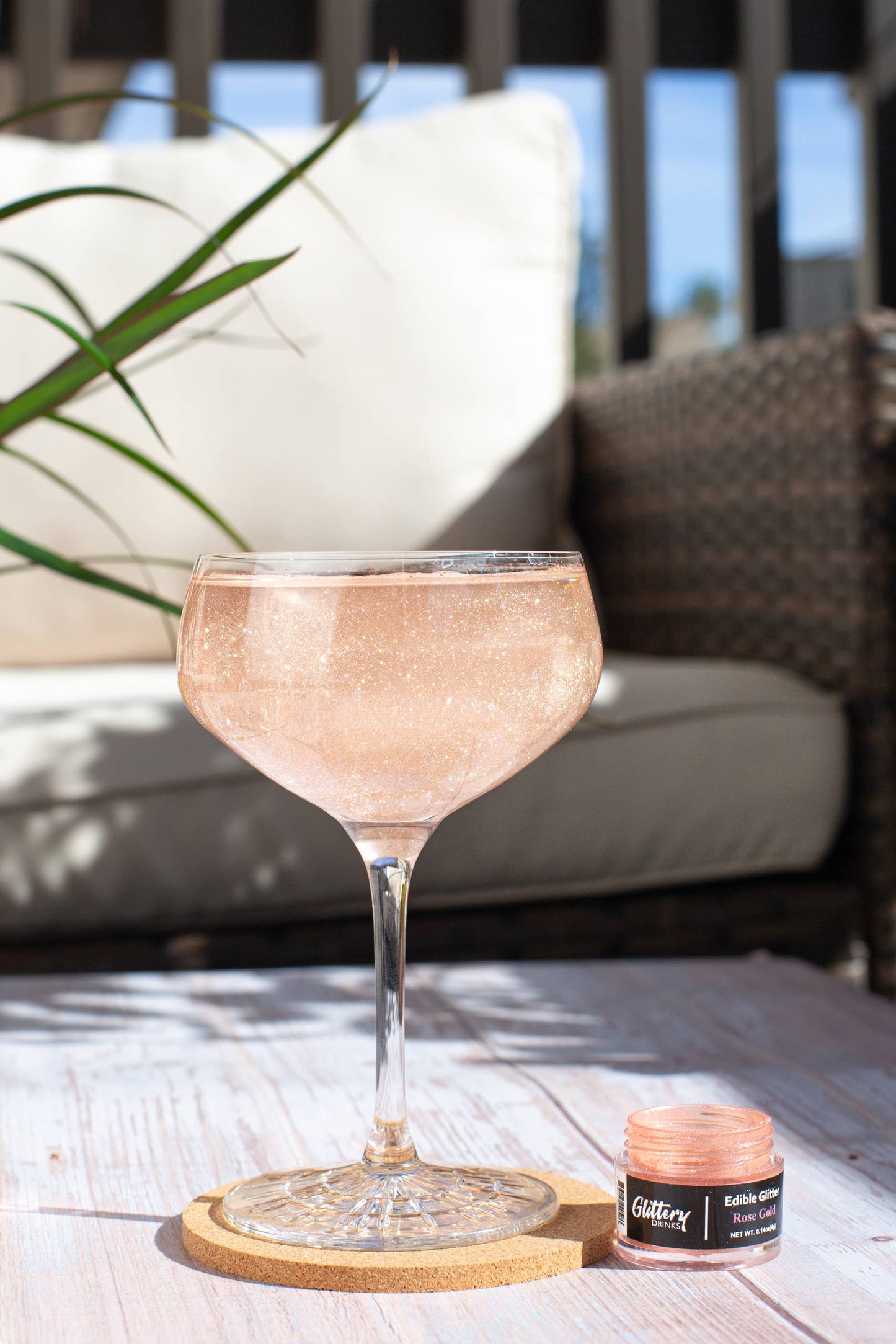 Rose Gold - Edible shimmer powder for drinks 4g