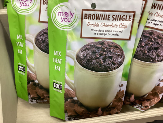 M&Y mug cake brownie