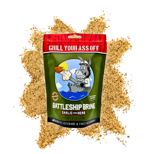 Battleship Brine – Garlic & Herb Turkey Chicken Brine Pork