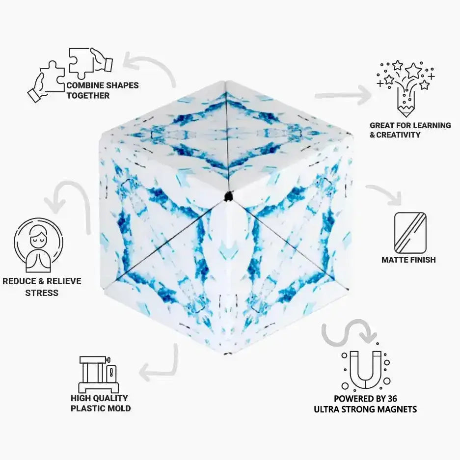 Shashibo Arctic Magnetic Puzzle Cube STEM STEAM MESH