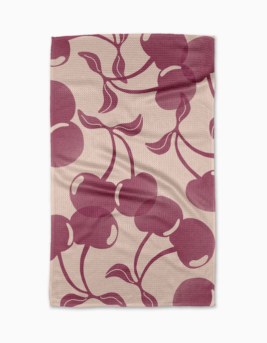 Pink Cherry Dreams Tea Towel