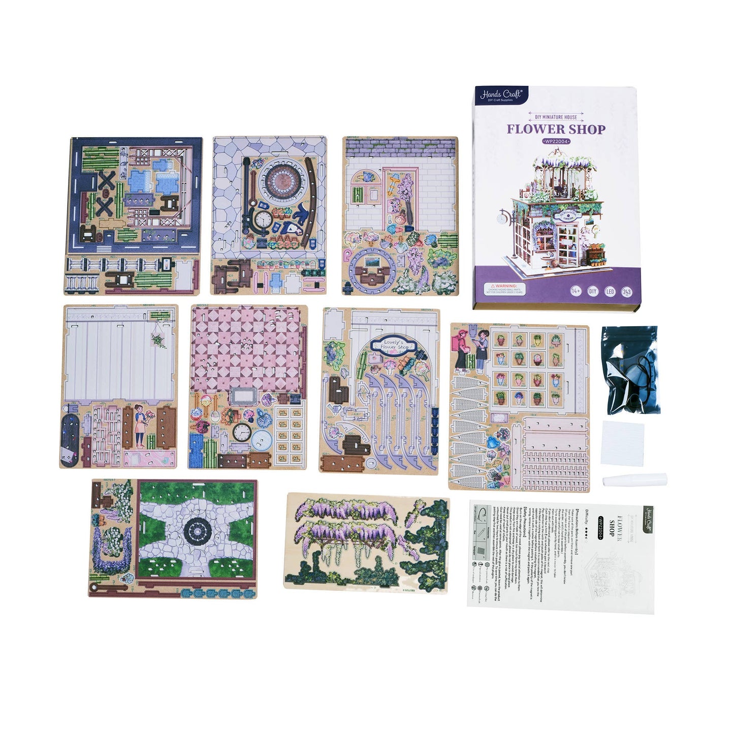 Flower Shop 3D Wooden Puzzle