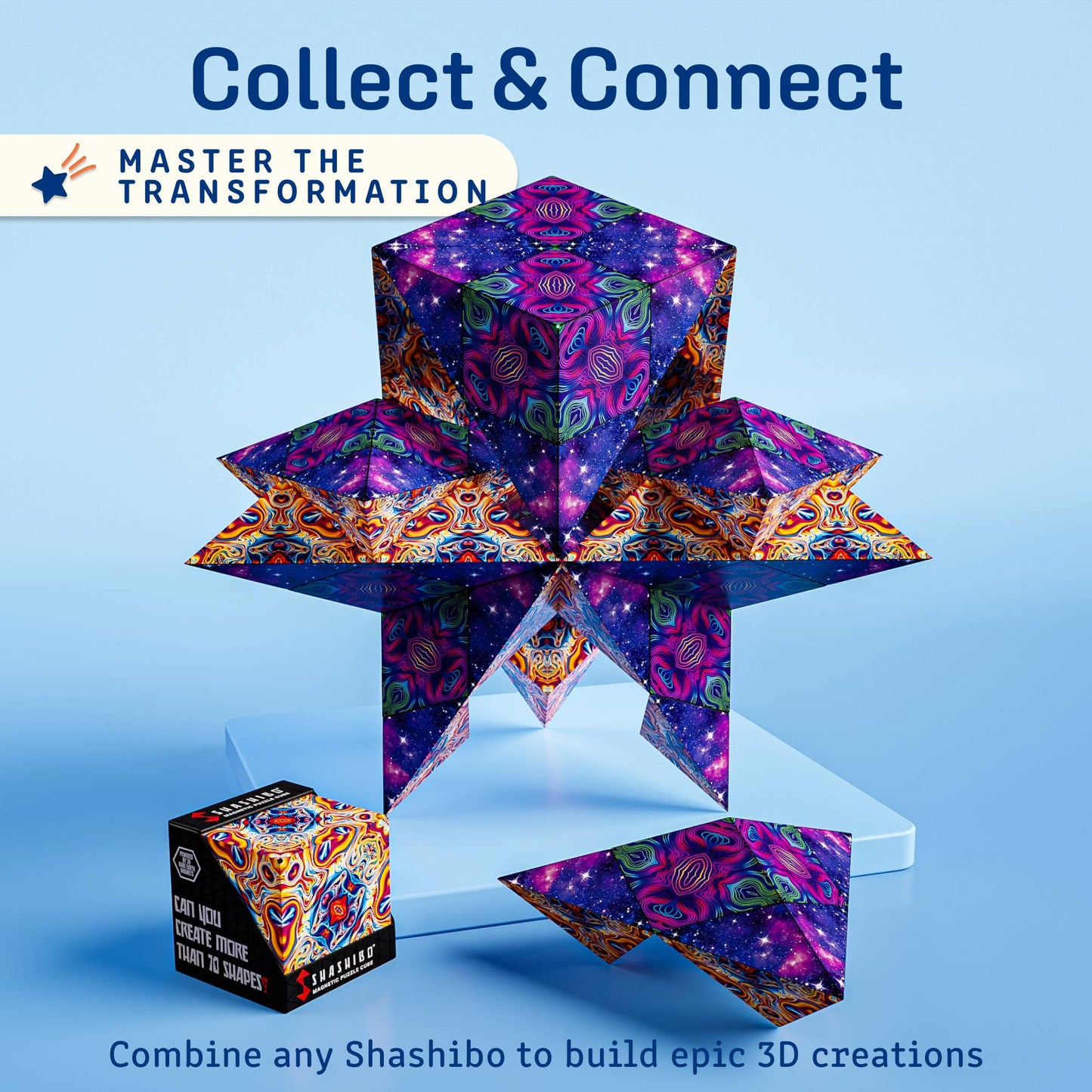 Shashibo Earth Magnetic Puzzle Cube STEM STEAM MESH