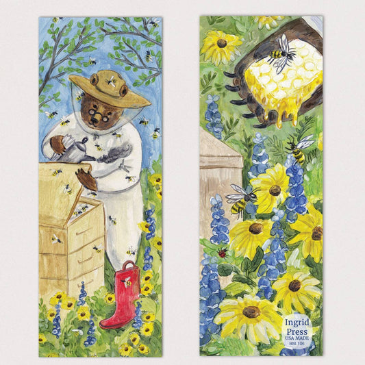 Honey Bear Double-Sided Bookmark 16 Set