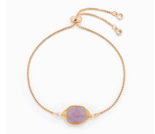 BEMINDFUL-Amethyst bracelet