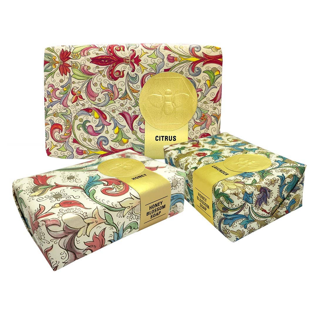 Florentine Paper Wrapped Soap Display - 18ct
