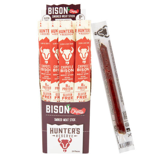 Bison Chipotle Meat Sticks - 24 Pack