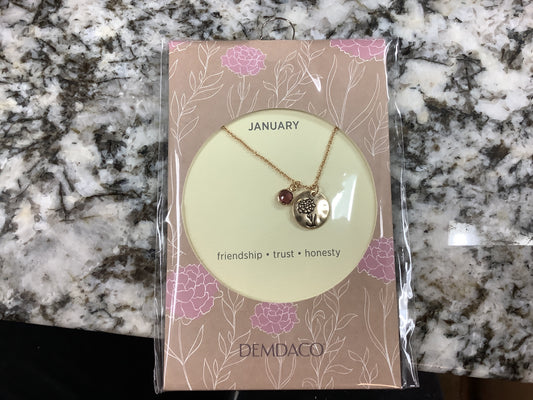 January Birthstone Necklace