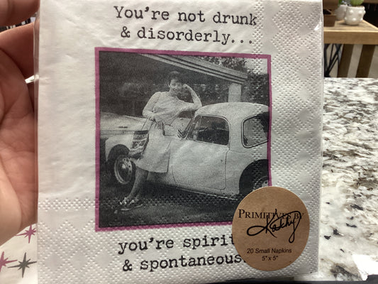 Cocktail napkin-Spirited