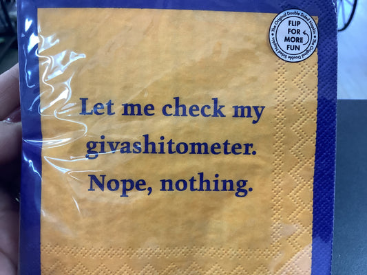 DOM Napkin -Let me check
