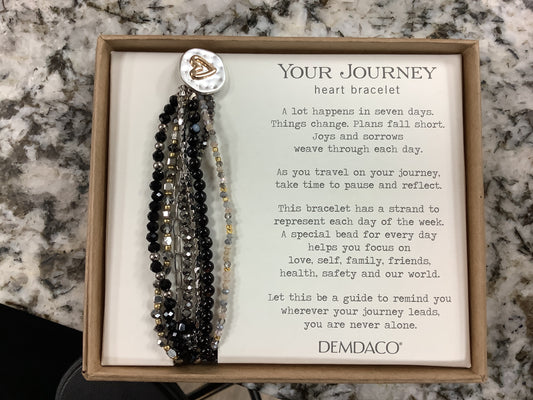 Beaded Love Bracelet Black