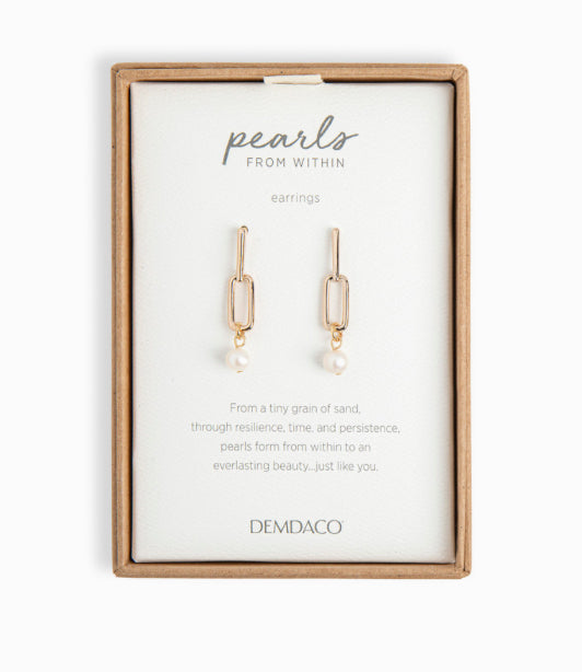 Pearls from within Gold ear