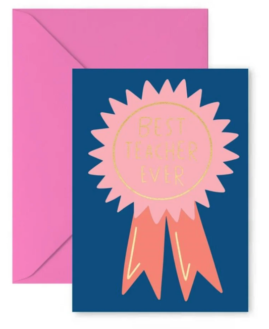 Best Teacher Card