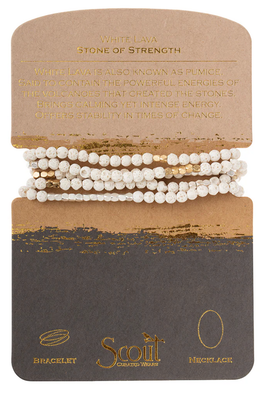 White Lava Stone of Strength