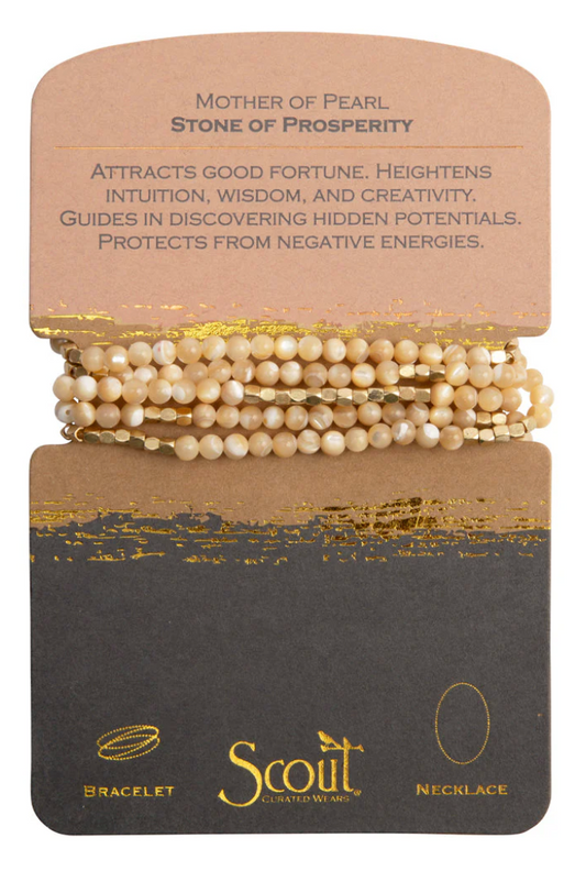 Mother of Pearl Stone of Prosperity