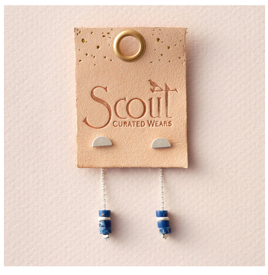 Stone Meteor Lapis Earrings