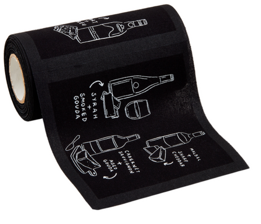 Black Cocktail Napkin Roll