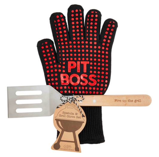 Grill Glove and Spatula Set