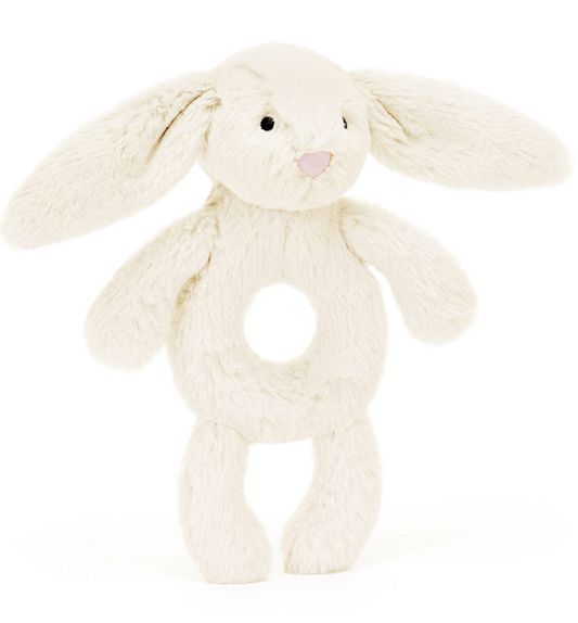Jellycat Cream Bunny Ring Rattle