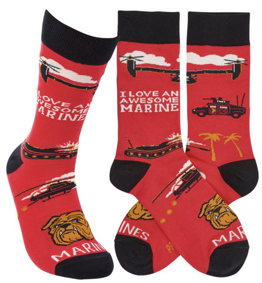 Socks -Awesome Marine