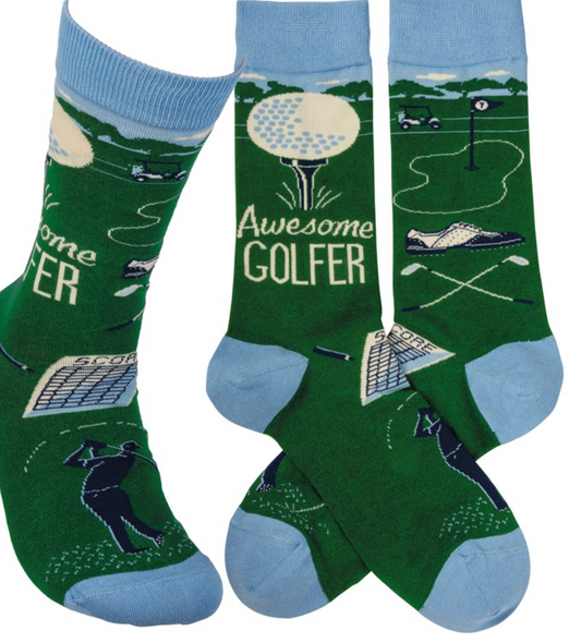 Socks -Awesome Golfer