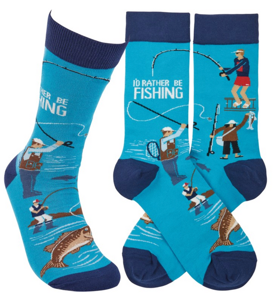 Socks -Rather be Fishing