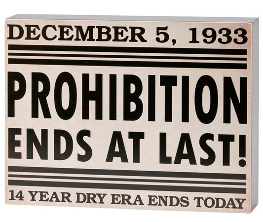 Prohibition Box Sign