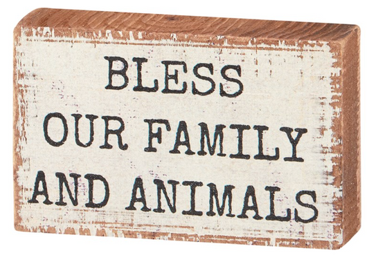 Block Sign - Bless our Family