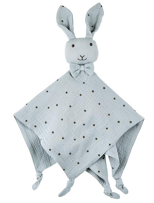 Cuddle Bud -Polka Blue Muslin