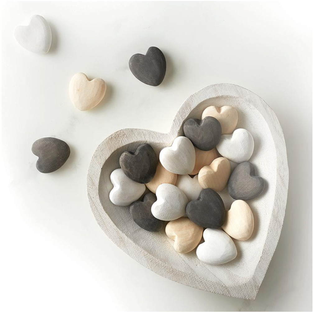 Small Paulownia Heart -Grey