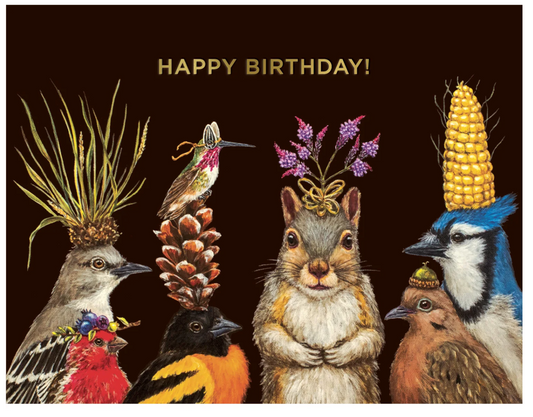 Birthday Squirrel & Friends card