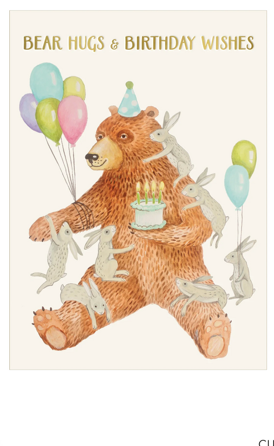 Bear Hugs and Birthday wishes