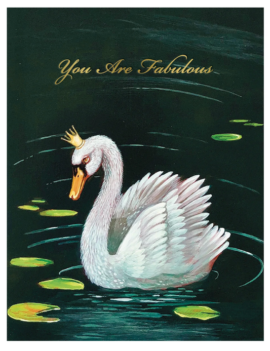 Fabulous Swan Card