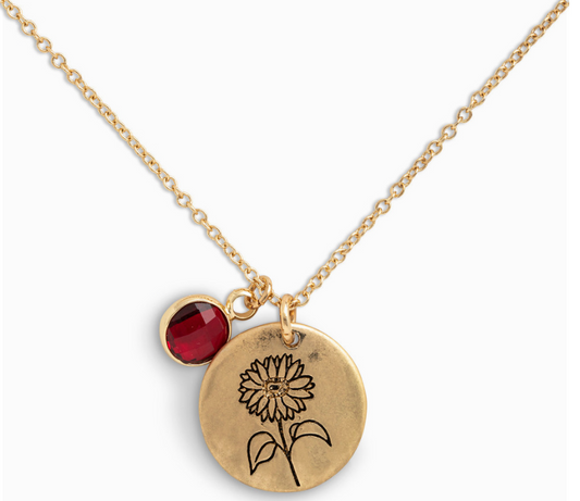 July Birthstone Necklace