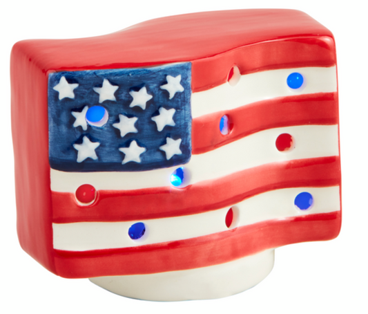 Americana Flag sitter light up