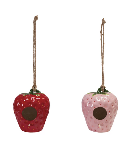 Strawberry Bird House/Feeder