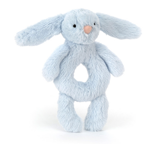 Jellycat BlueBunny Ring Rattle