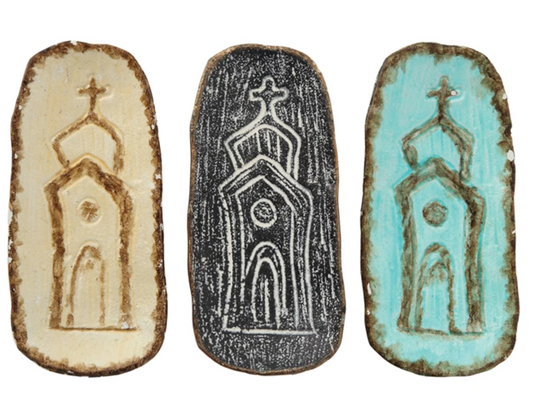 Embossed Cast Iron Dish-Church Assorted