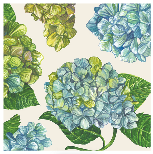 Hydrangea Cocktail Napkin