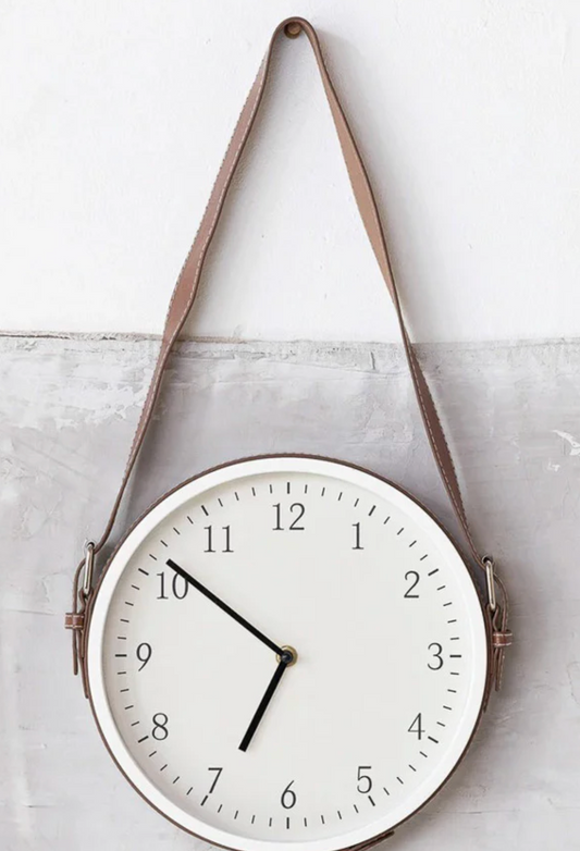 Hanging Clock with Adjustable Strap