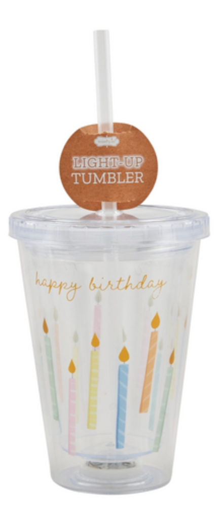 Light Up Tumblers-Happy Birthday