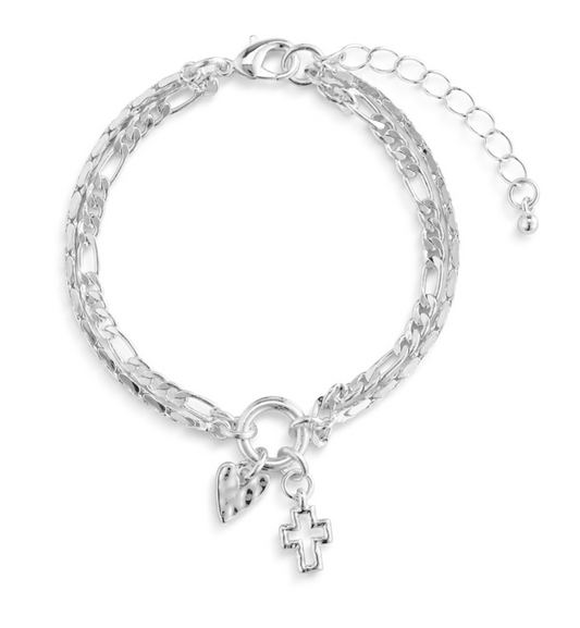Double Heart Bracelet