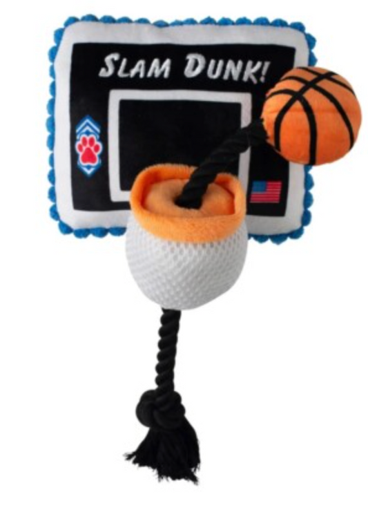 Take it to the hoop Dog Toy