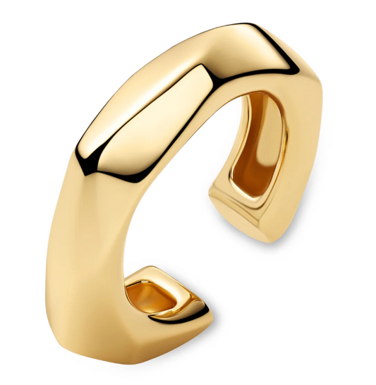 Roccia Earrings Ear Cuff -Gold