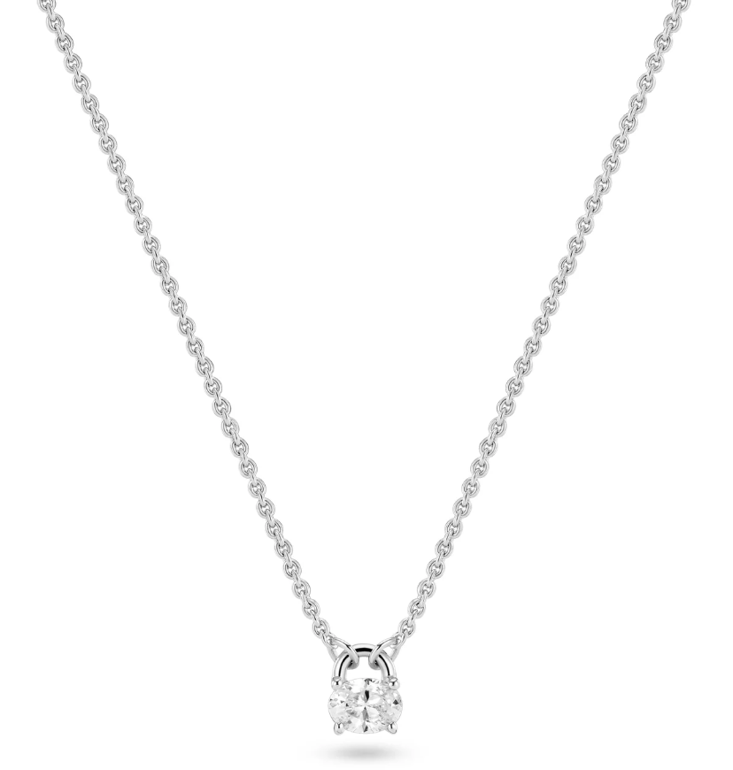 Ovale Necklacen-Silver