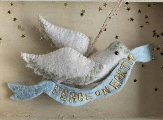 Dove Felt Ornament