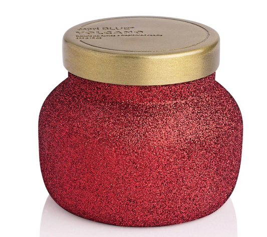 Petite Red Glitter Volcano