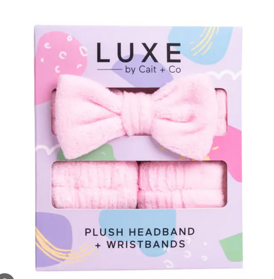 Luxe Headband + Wristbands - Purple