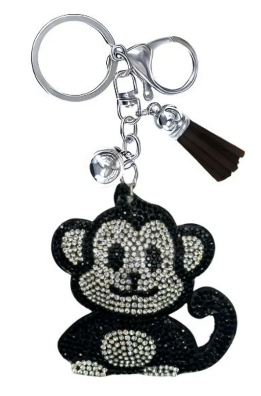 Crystal Keychain Monkey