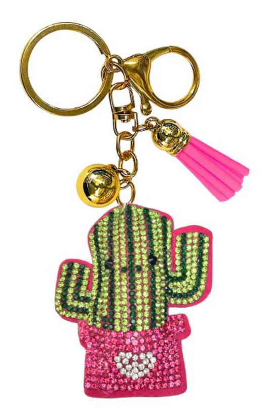 Crystal Keychain G Cactus